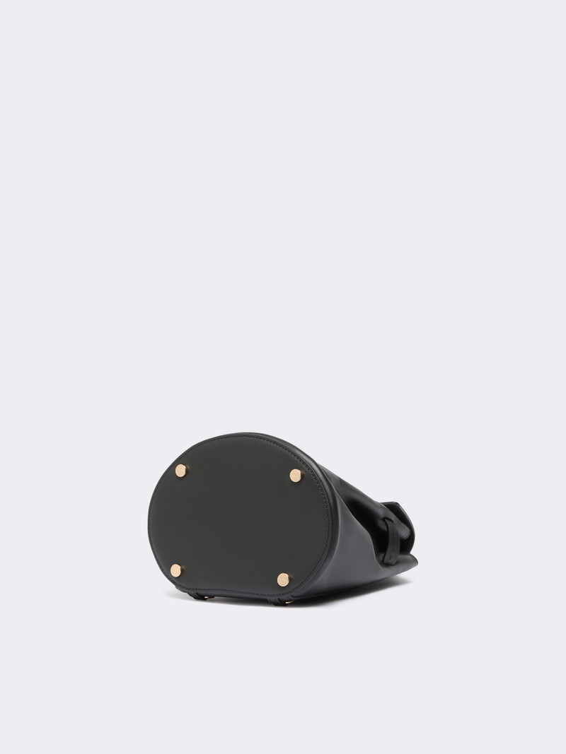 MARGAUXBPS Leather, one-shoulder Margaux backpack - BLACK 4