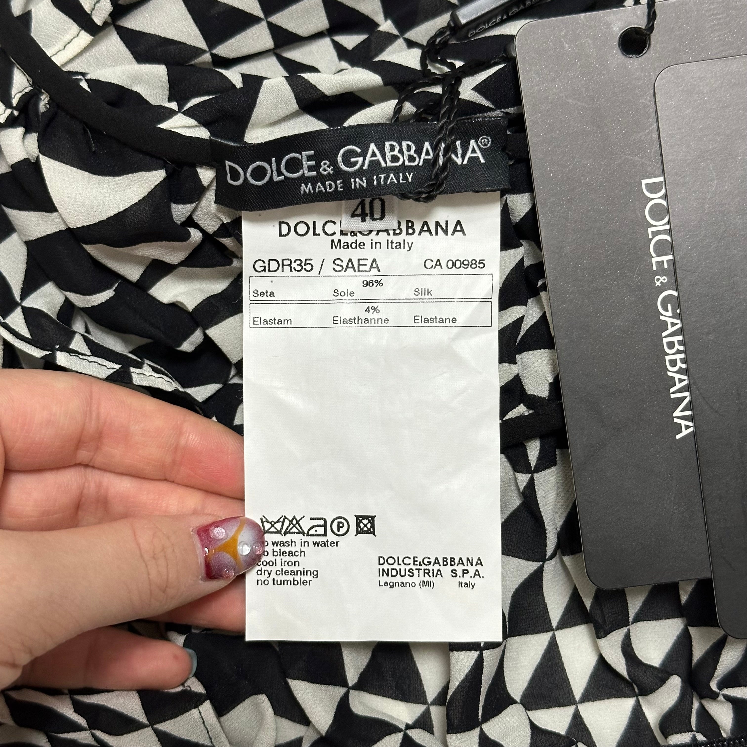 DOLCE&GABBANA Fall Winter 2003 Psychedelic Print Laced Up Mini Dress - 5