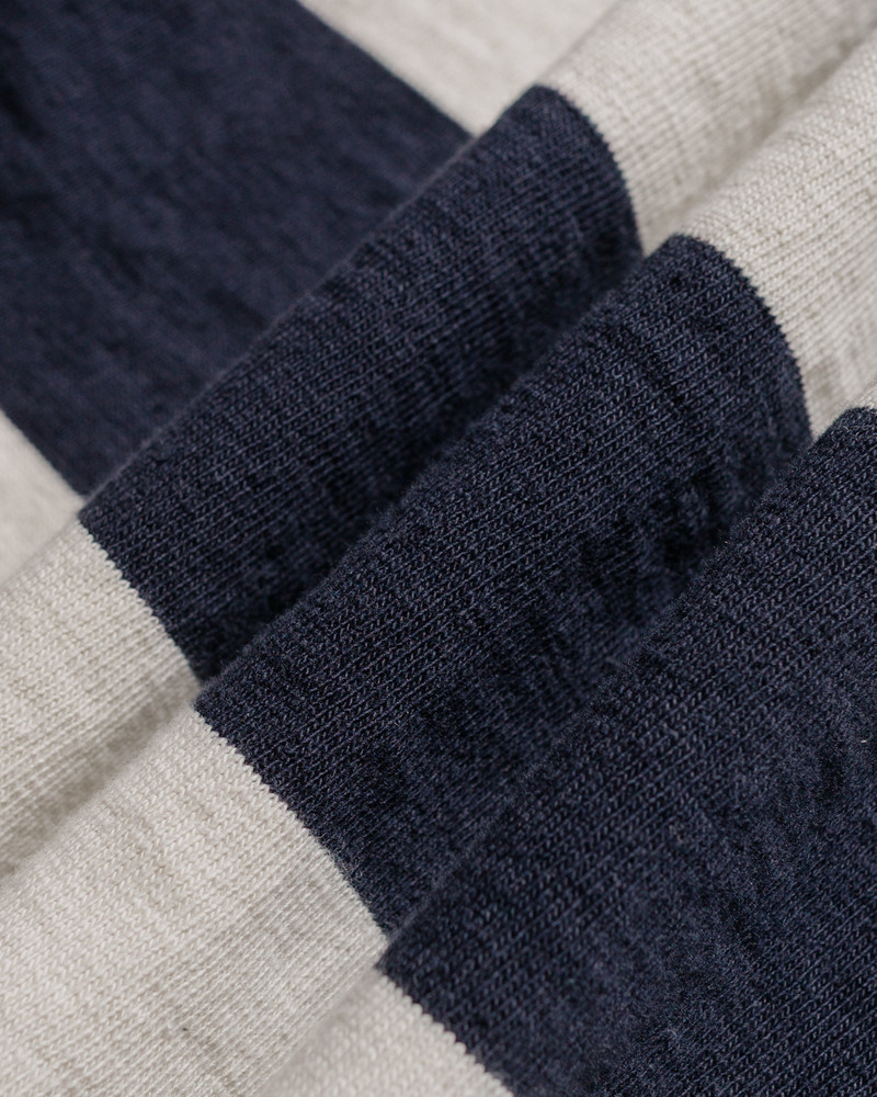 MC25013 Climbers' Striped Rugby Shirt Navy/Ecru 6