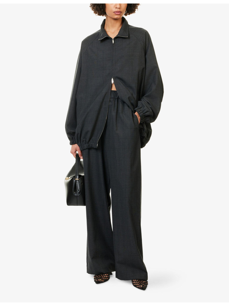 The Frankie Shop Baxter Plaid Woven Trousers outlook