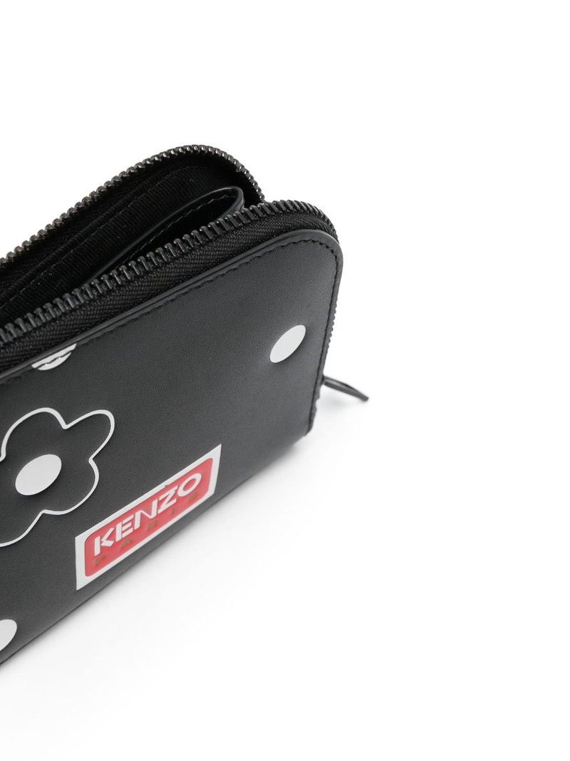 floral-print calf-leather wallet 3