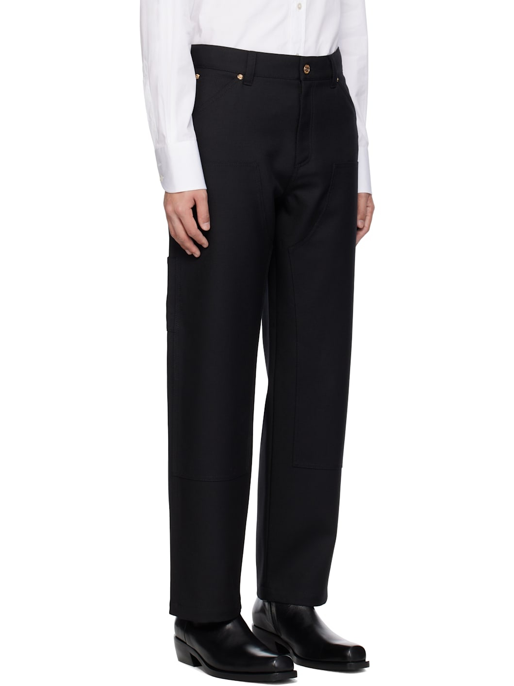 Black Carpenter Trousers - 2