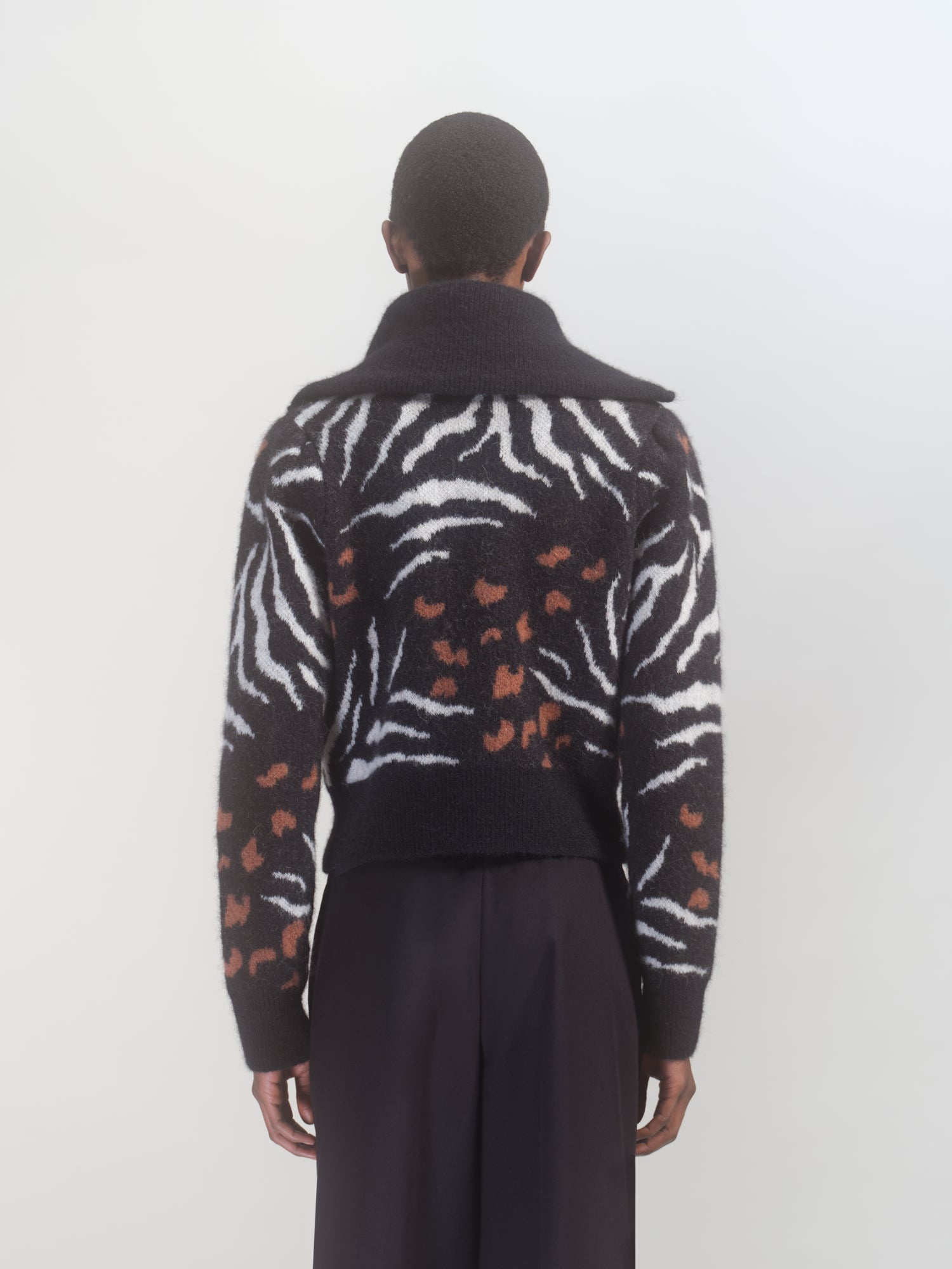 WOOL JACQUARD BOMBER - 4