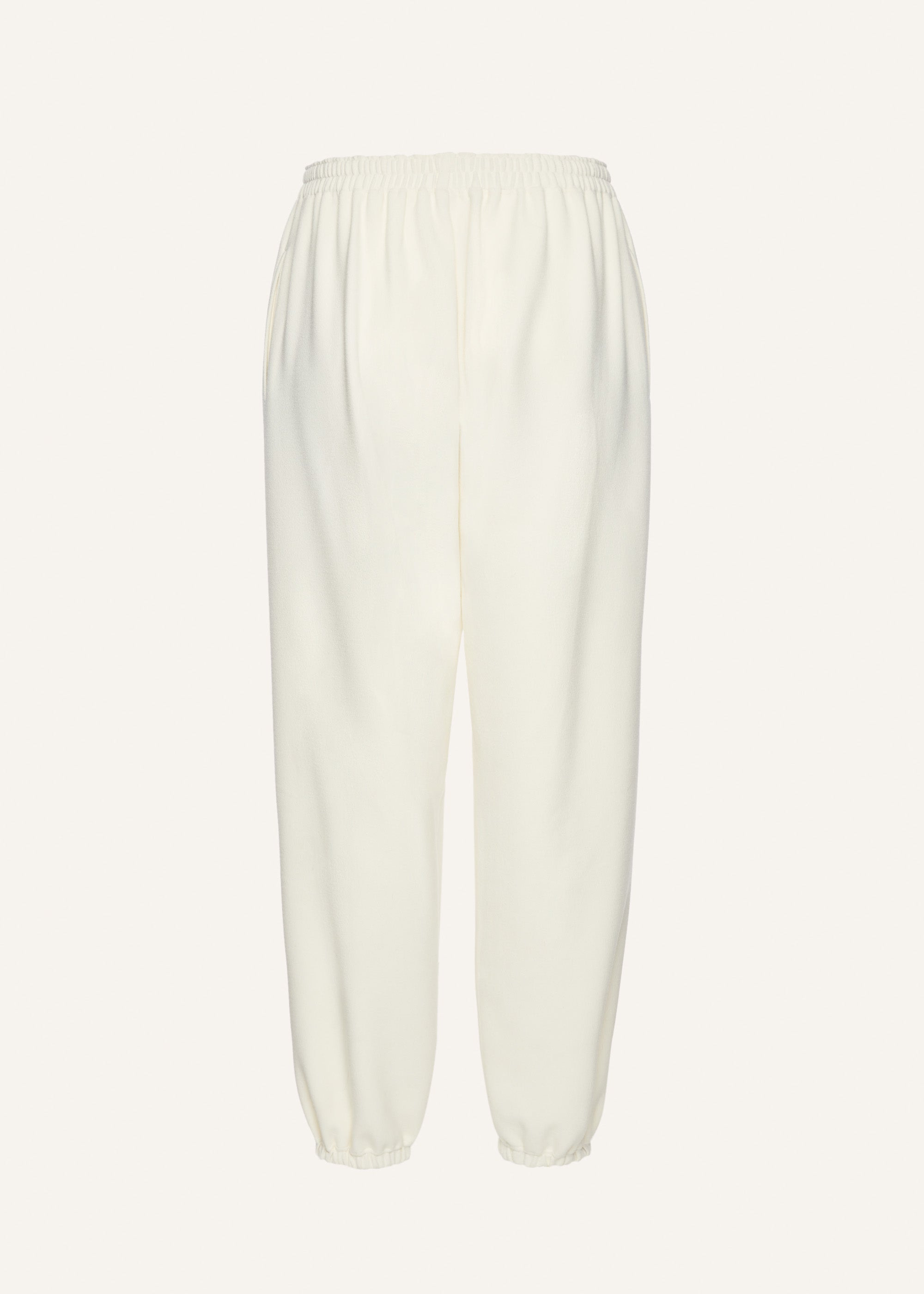 Jogger trousers in cream - 2