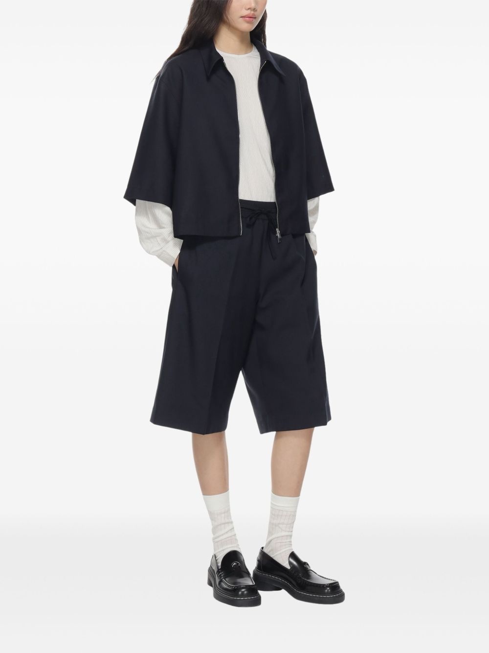 zip-up shirt jacket - 3