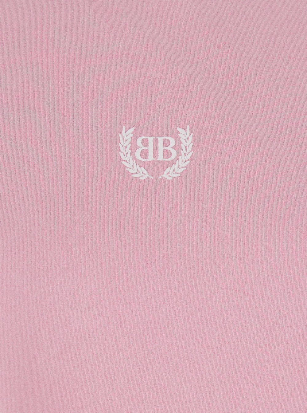 Balenciaga Women Pink Crewneck T-Shirt With Dropped Shoulders And Logo Detail On The Front In Cotton - 3