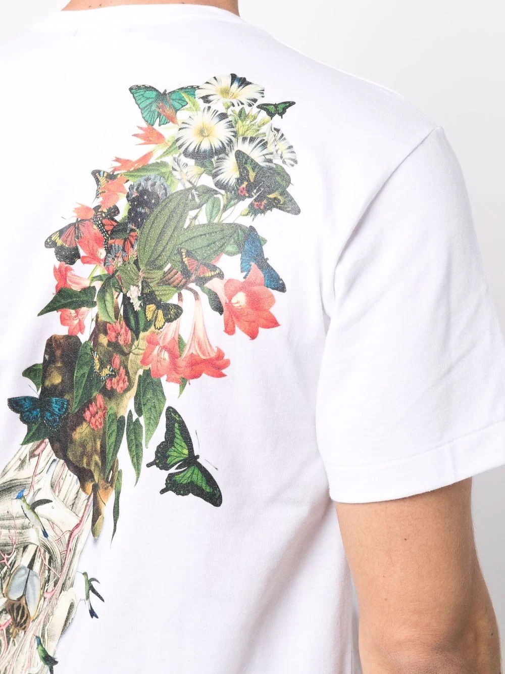 rear floral-print T-shirt - 5