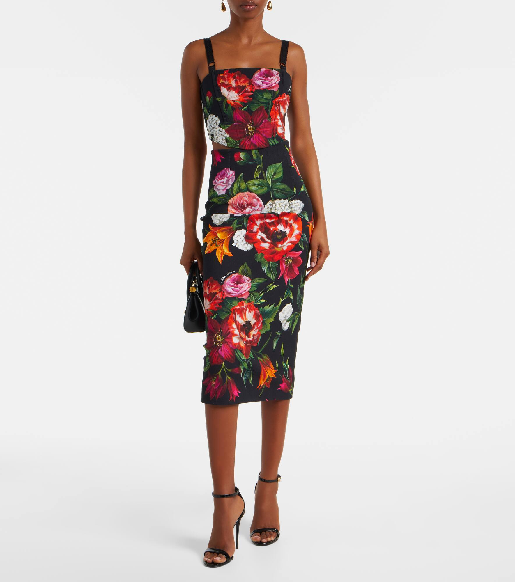Floral pencil skirt - 2