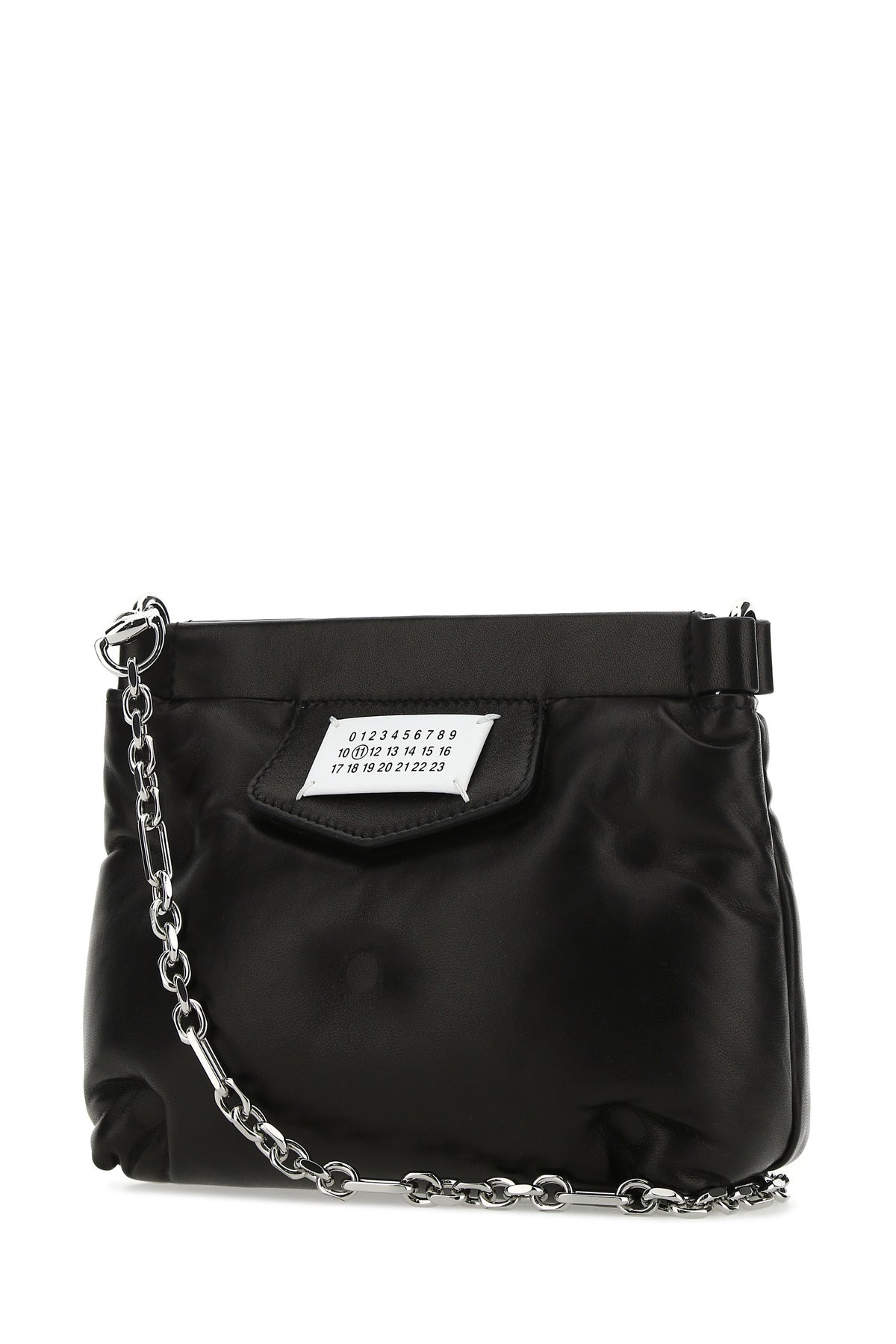 Black nappa leather Glam Slam Red Carpet clutch - 2