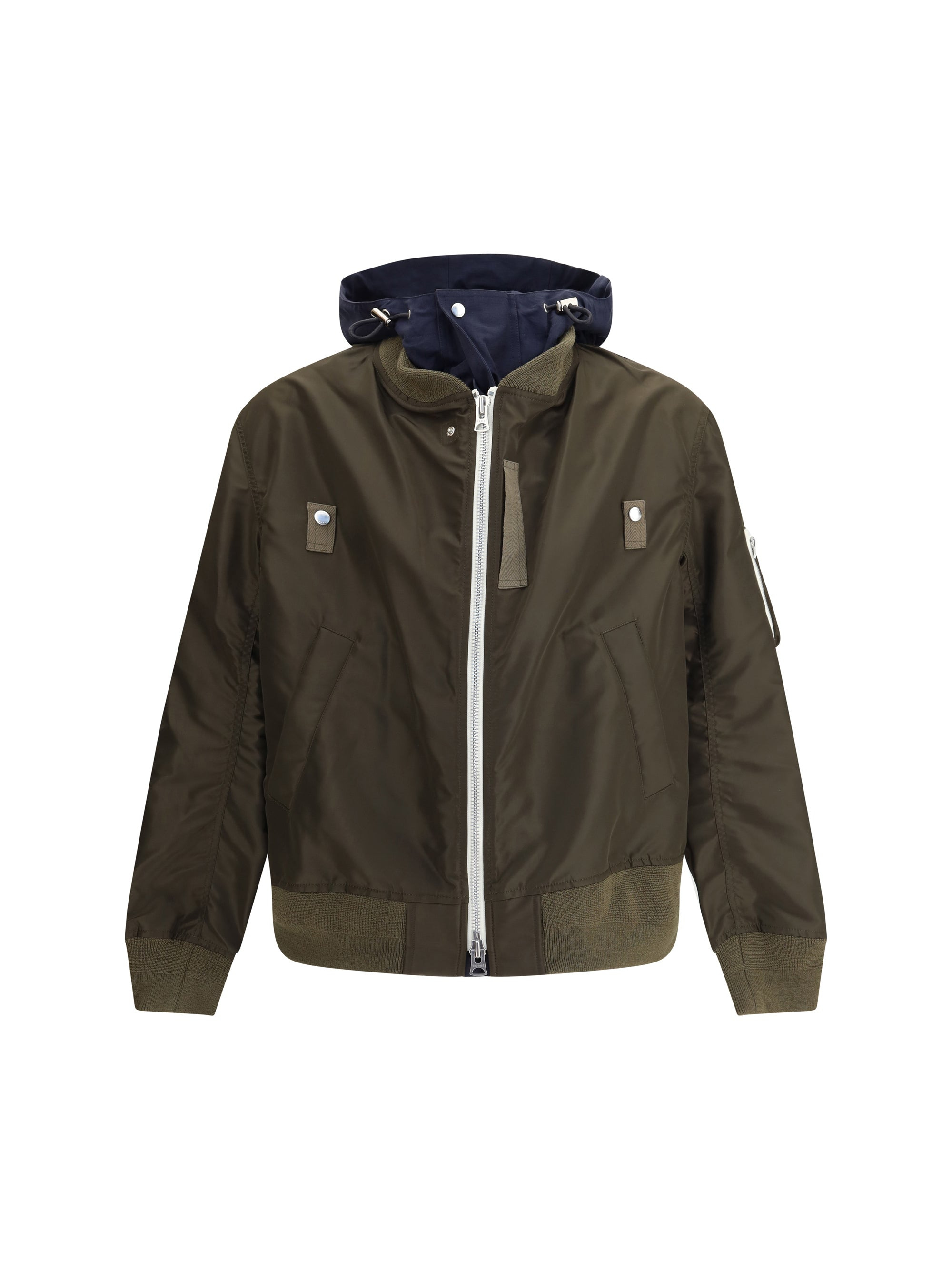 Sacai Men Nylon Bomber Jacket - 1