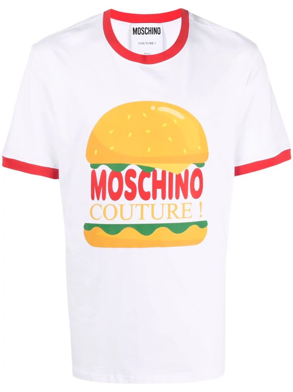 Burger graphic crewneck T-shirt - 1