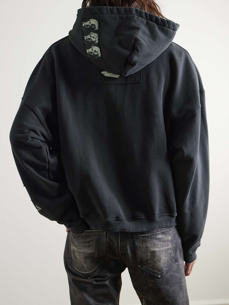 Printed Patchwork Cotton-Jersey Hoodie 3