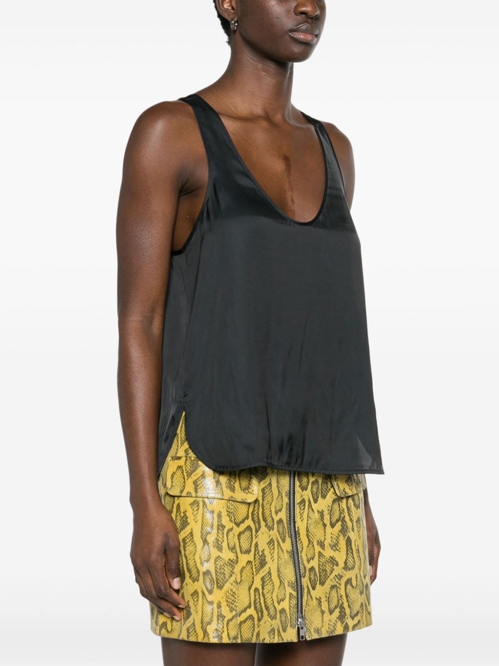 Carys satin-finish tank top - 3