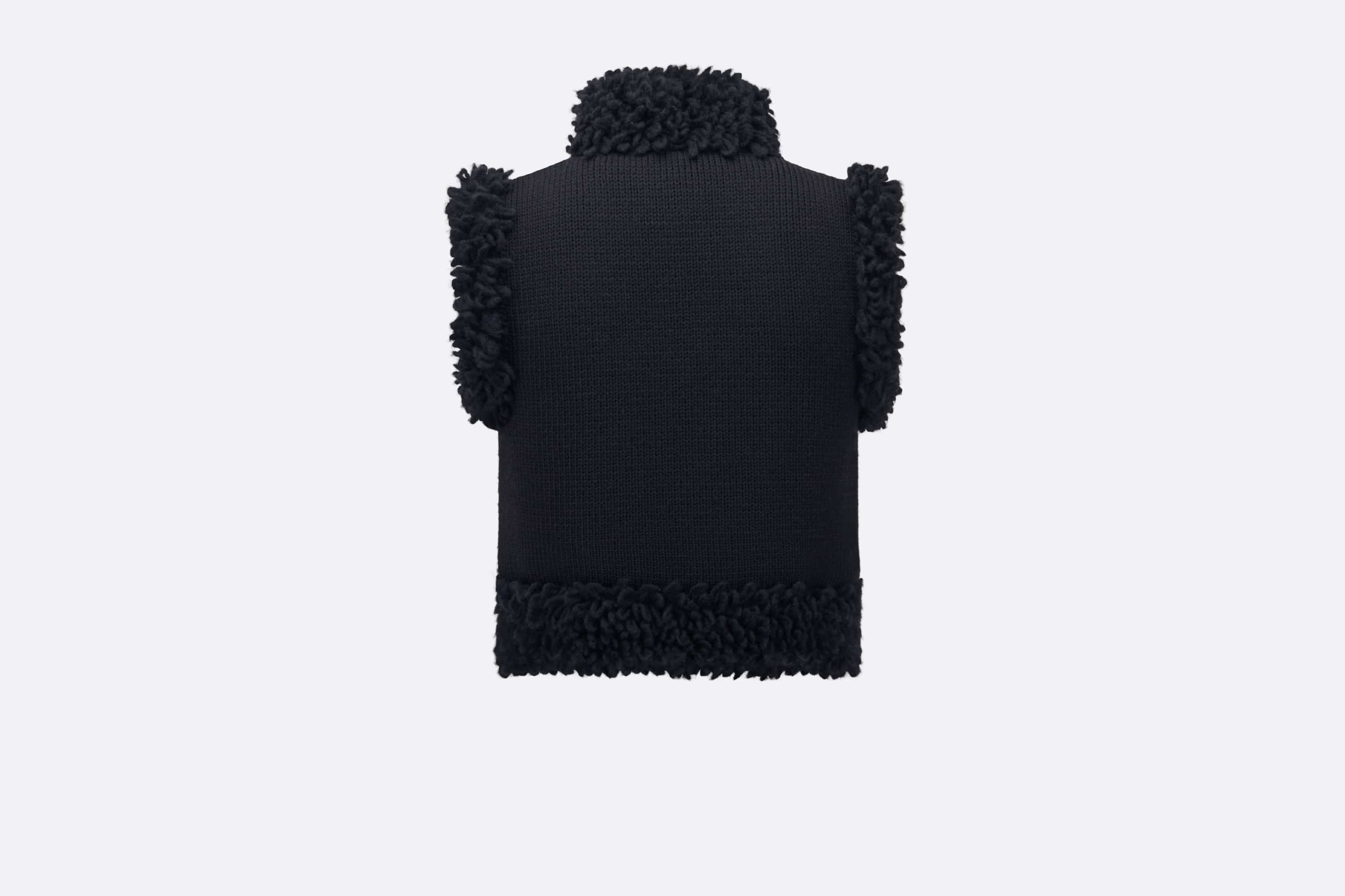 Sleeveless Knit Jacket - 2