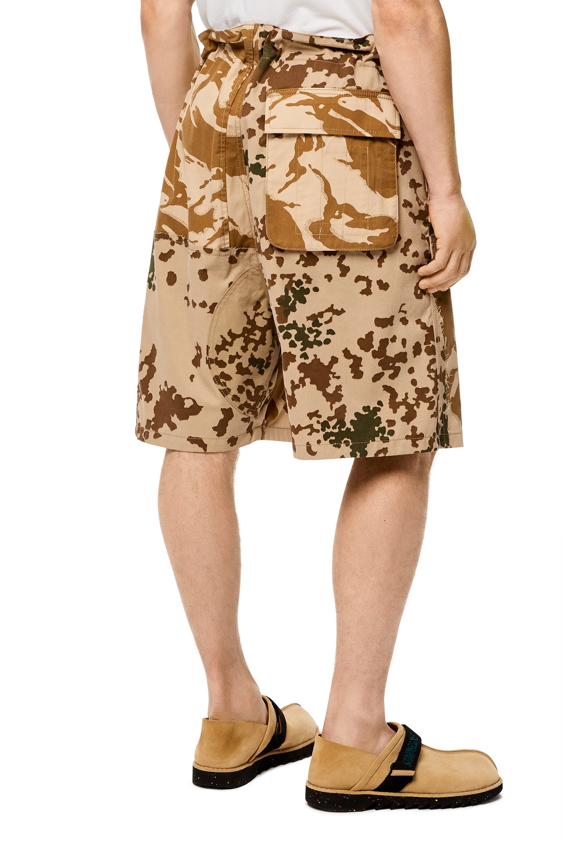 Camo patchwork bermuda shorts - 4