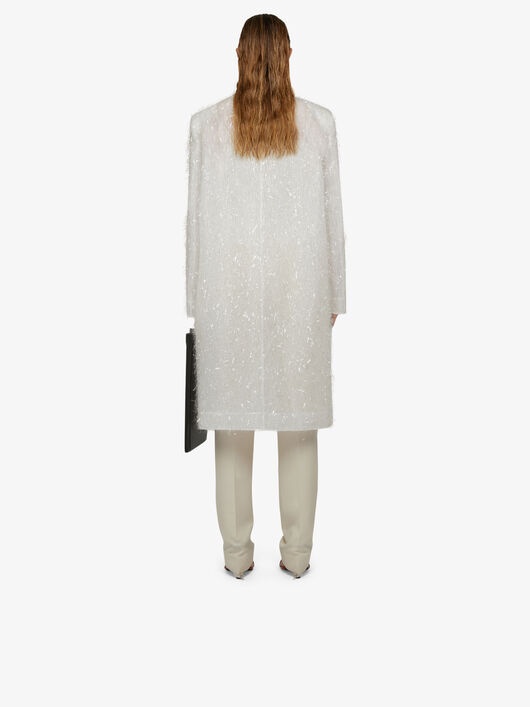 EVENING COAT IN FRINGED ORGANZA - 3