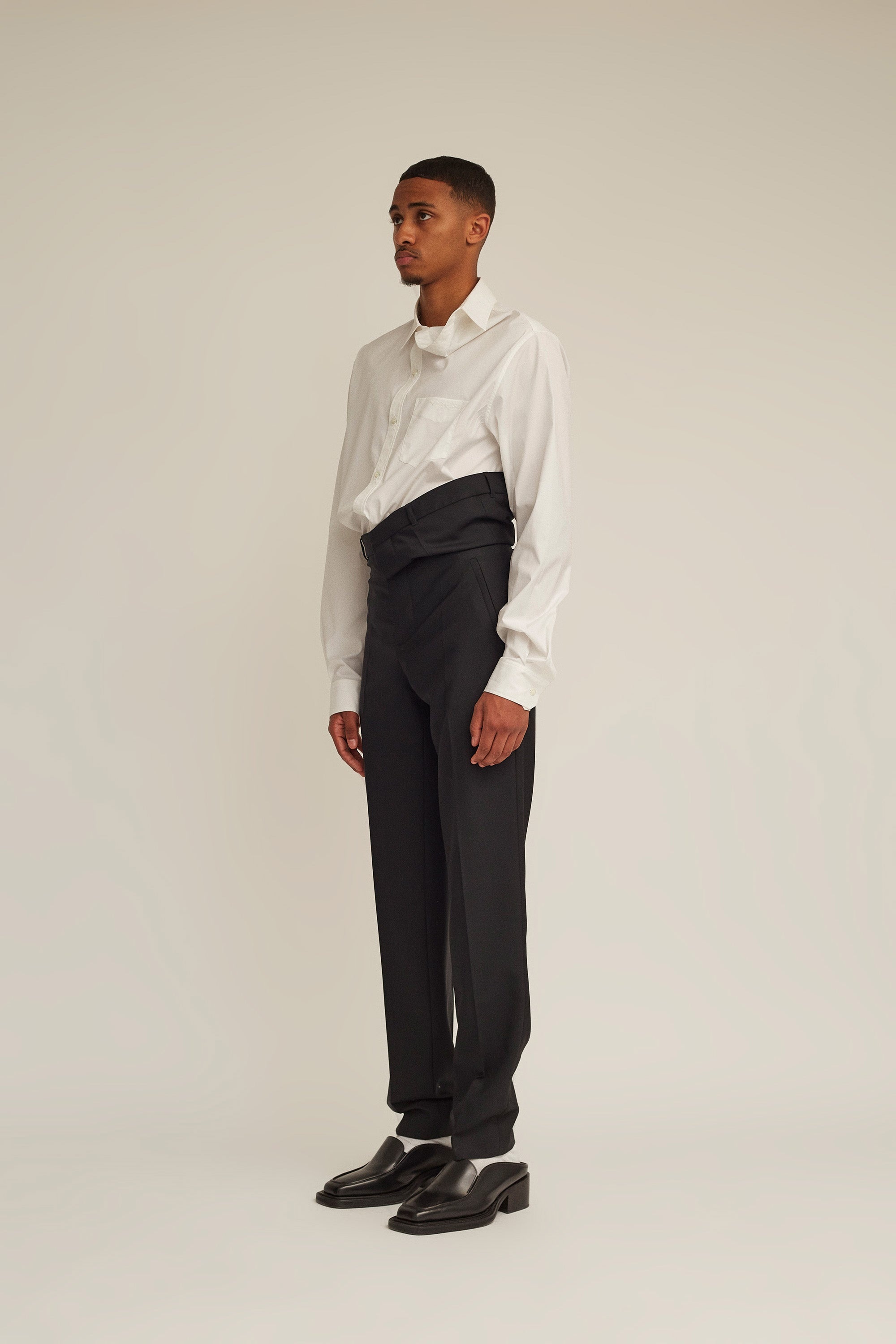 Classic Asymmetric Waist Trouser - 5