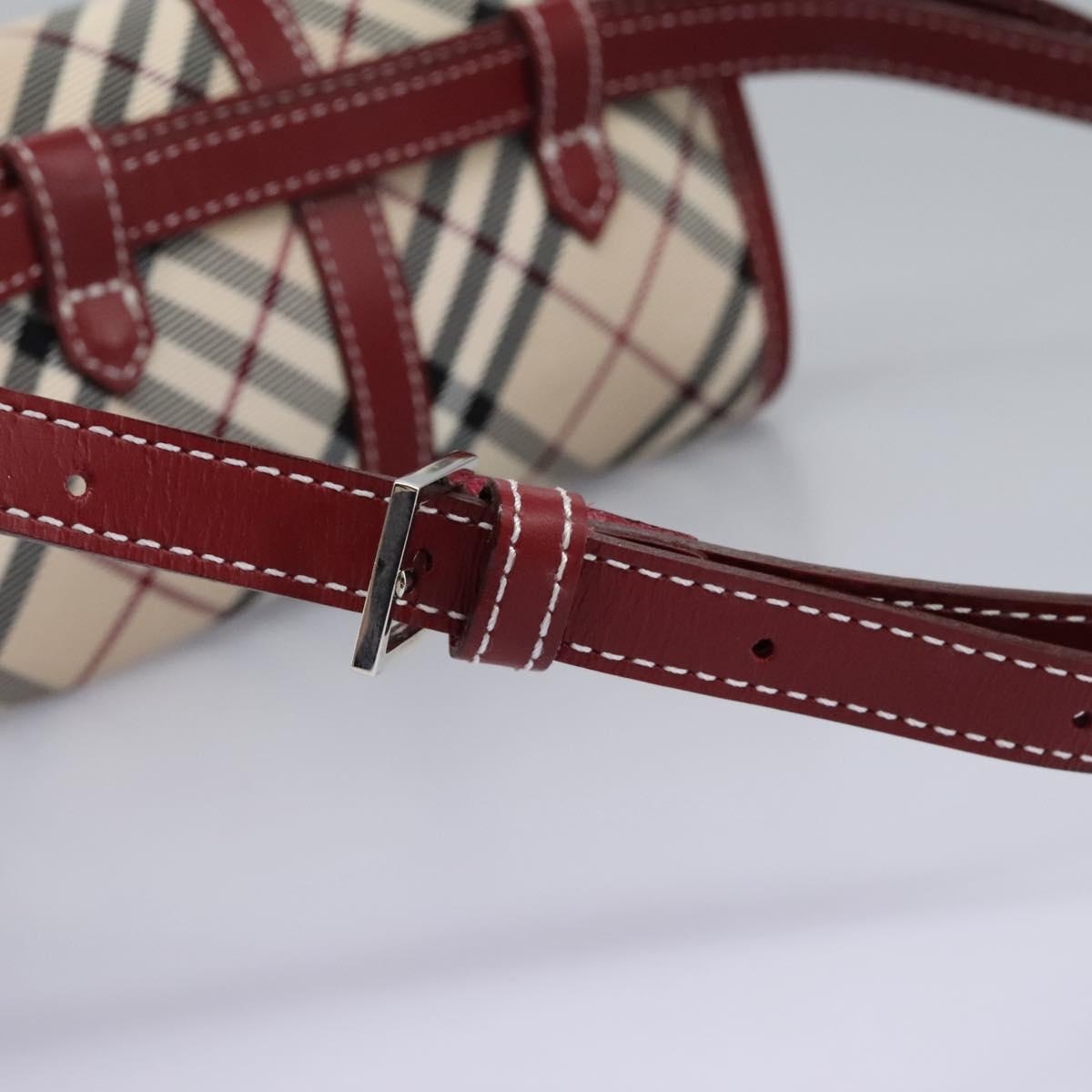 Burberry Nova Check Blue Label Waist Bag Canvas Beige - 8