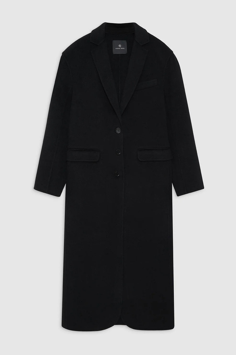 Quinn Coat - Black Cashmere Blend - 1