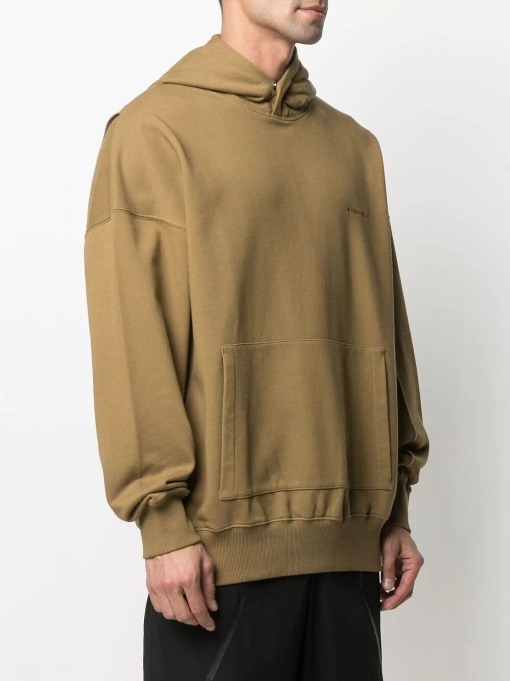 logo-embroidered hoodie - 3