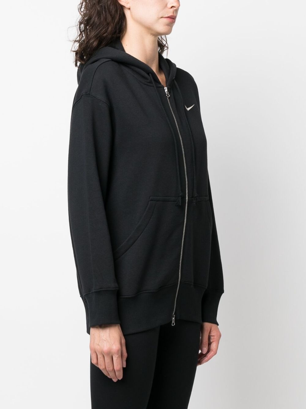 Phoenix logo-embroidered zip-up hoodie - 3