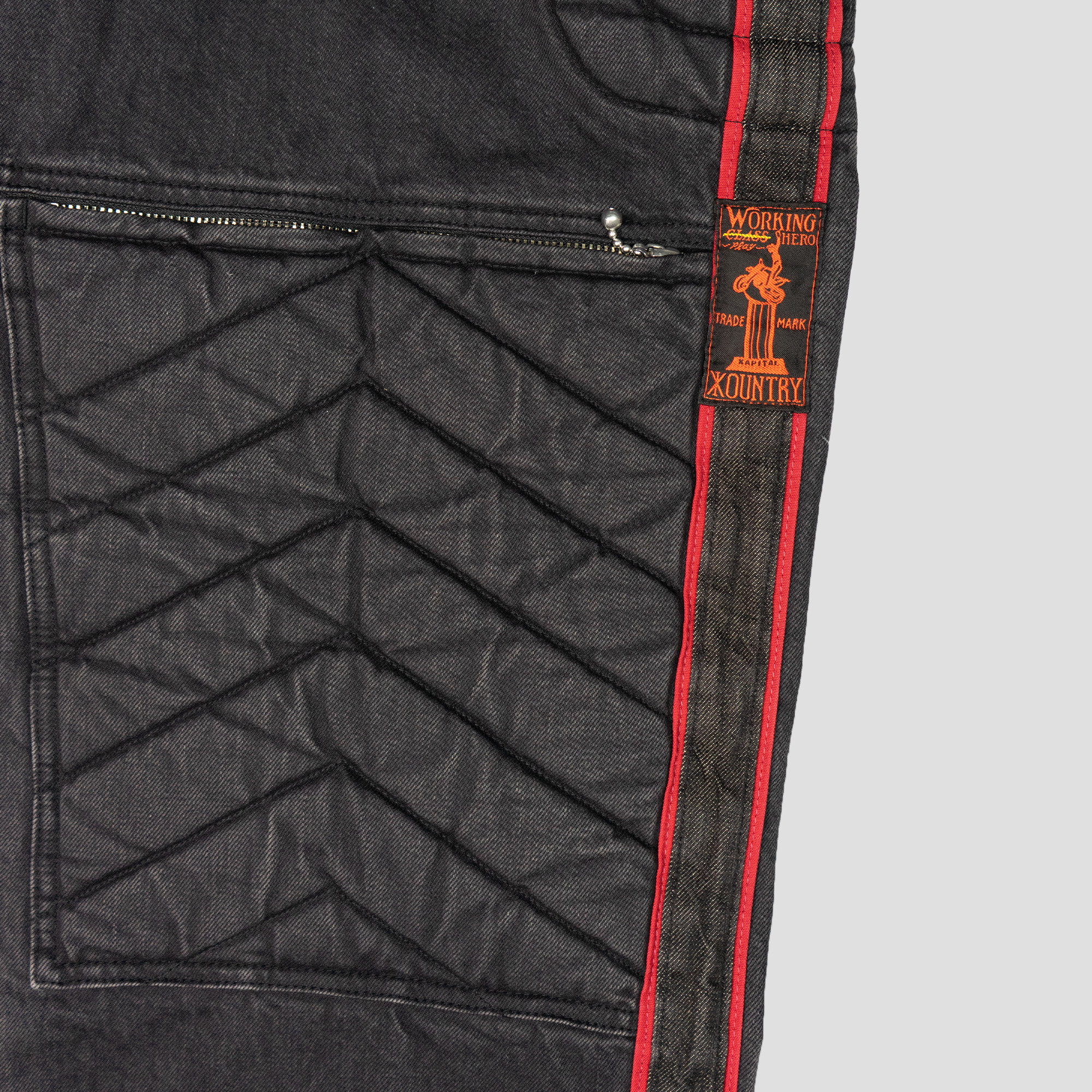 14oz BLACK DENIM KOUNTRY MOTORCROSS PANTS "TODOTERRENO" - 4