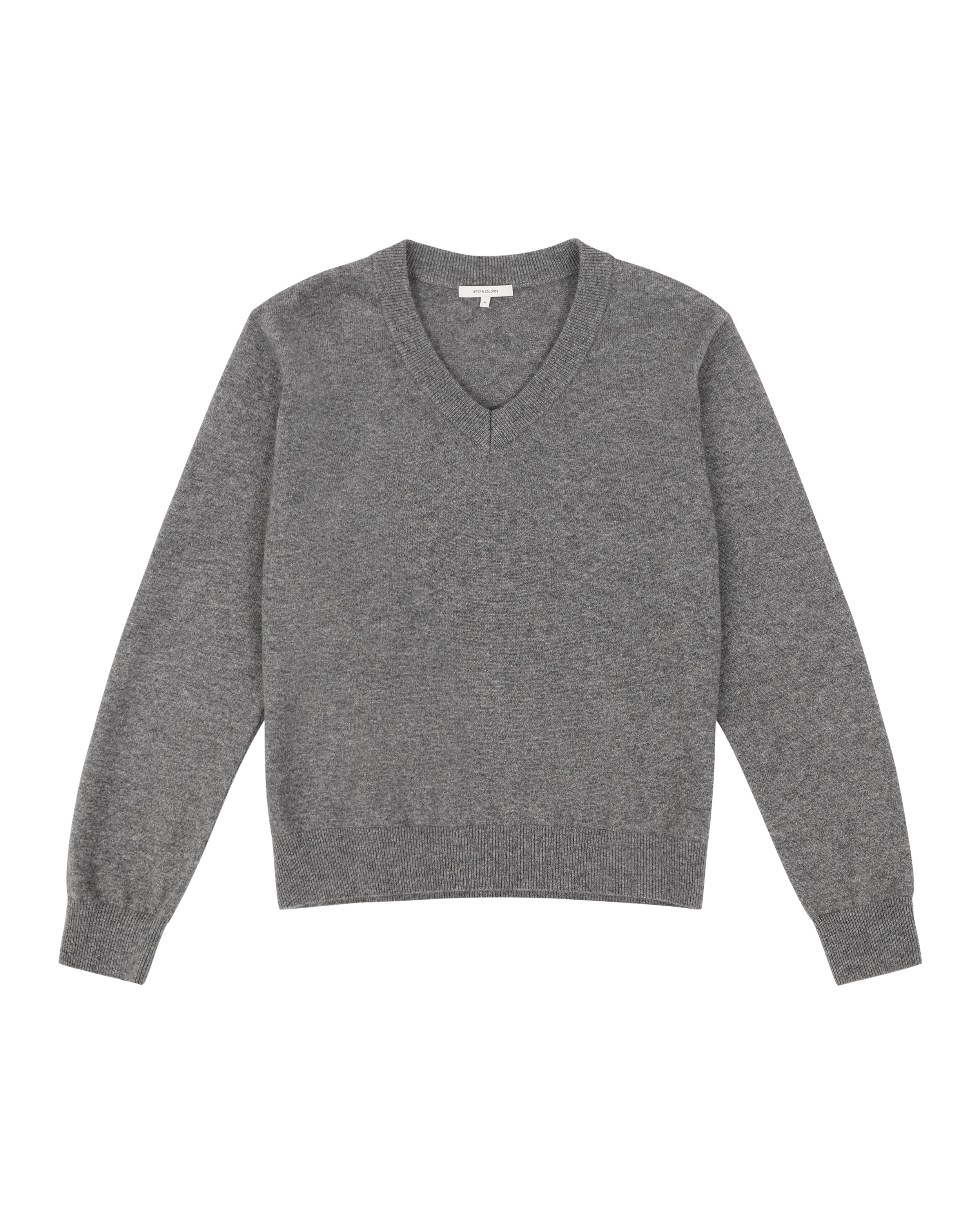 KNIT V-NECK CONCRETE - 6