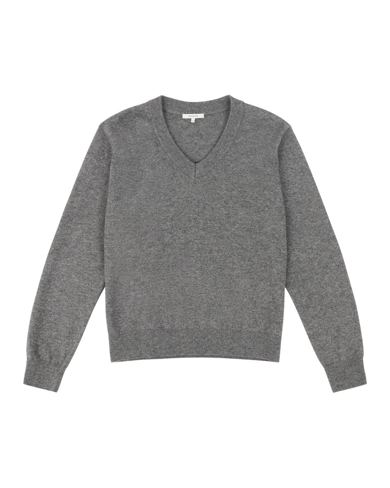 KNIT V-NECK CONCRETE 6