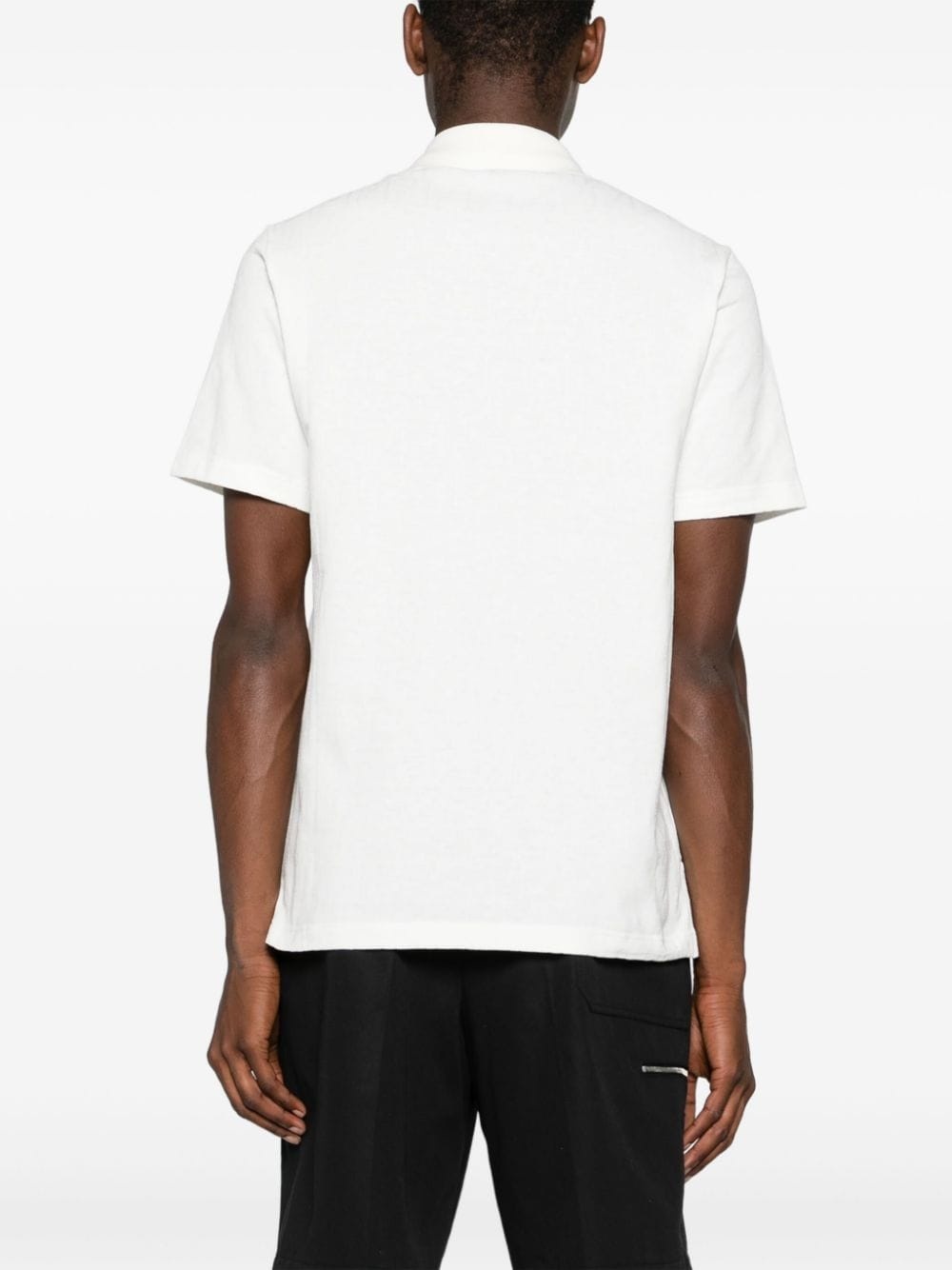 FF-pattern cotton polo shirt - 4