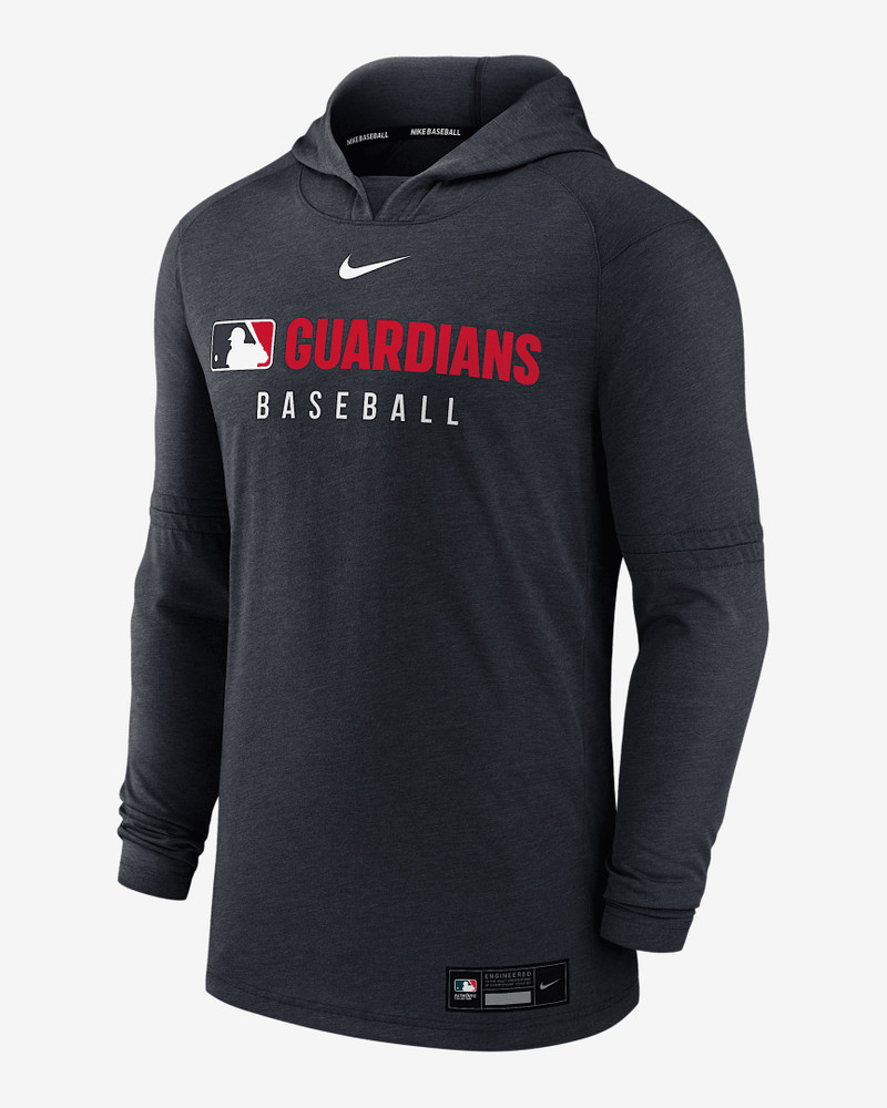 Cleveland Guardians Authentic Collection Men's Nike Dri-FIT MLB Pullover Hoodie 1