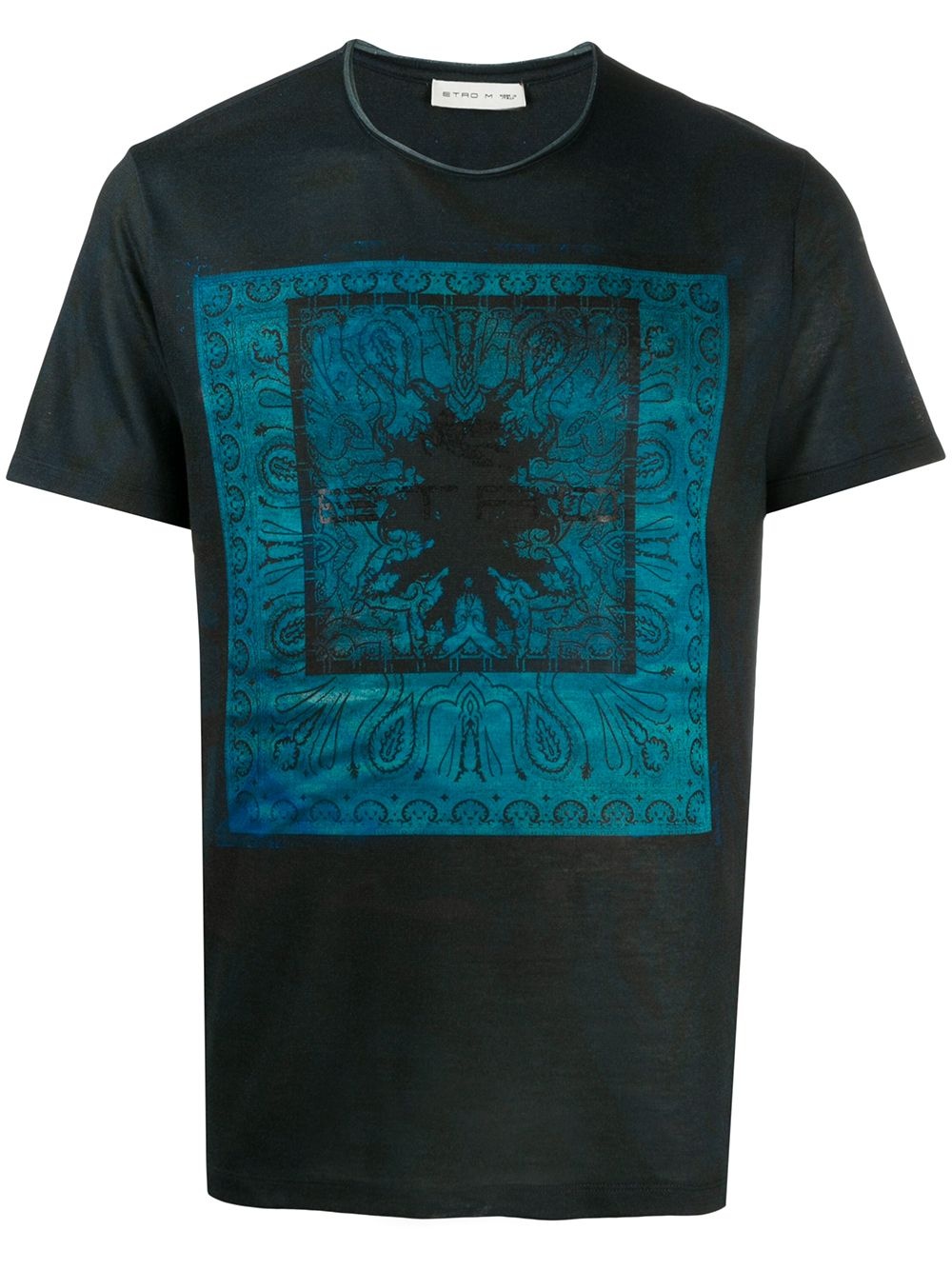 Inlay Paisley-pattern cotton T-shirt - 1