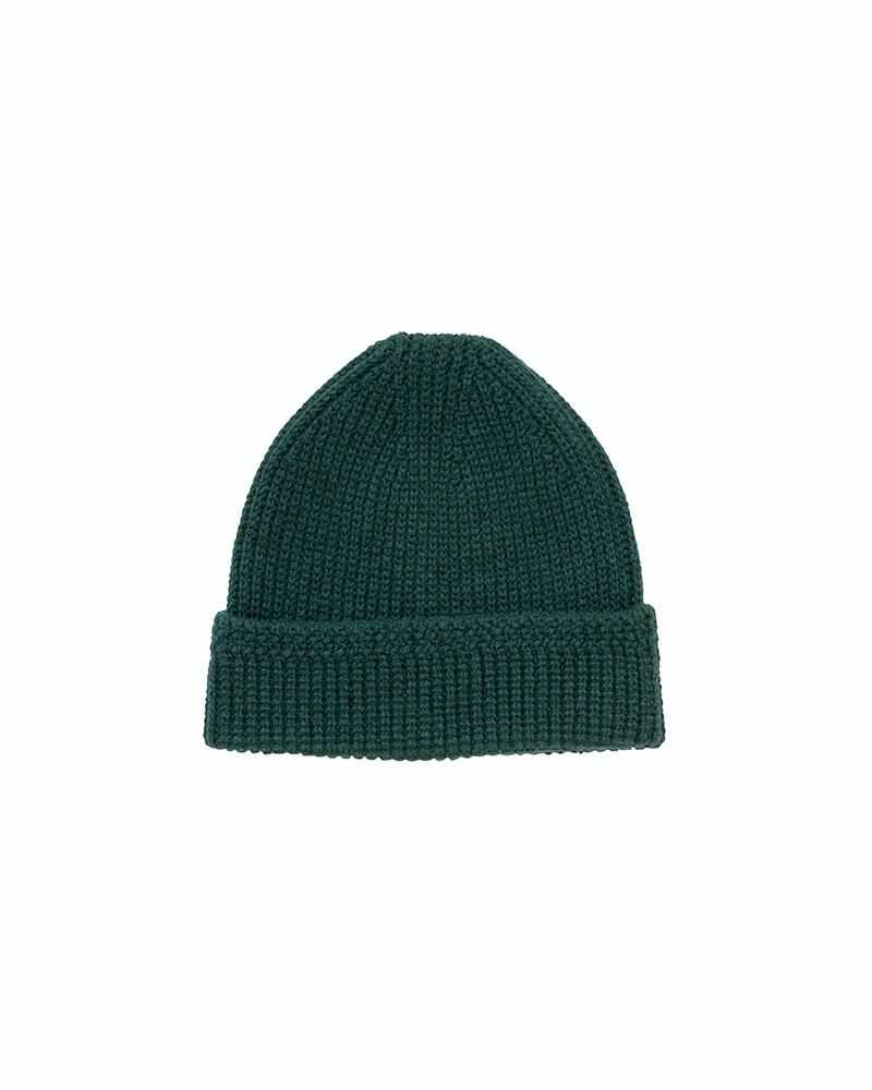KNIT BEANIE (W/WS) GREEN - 2