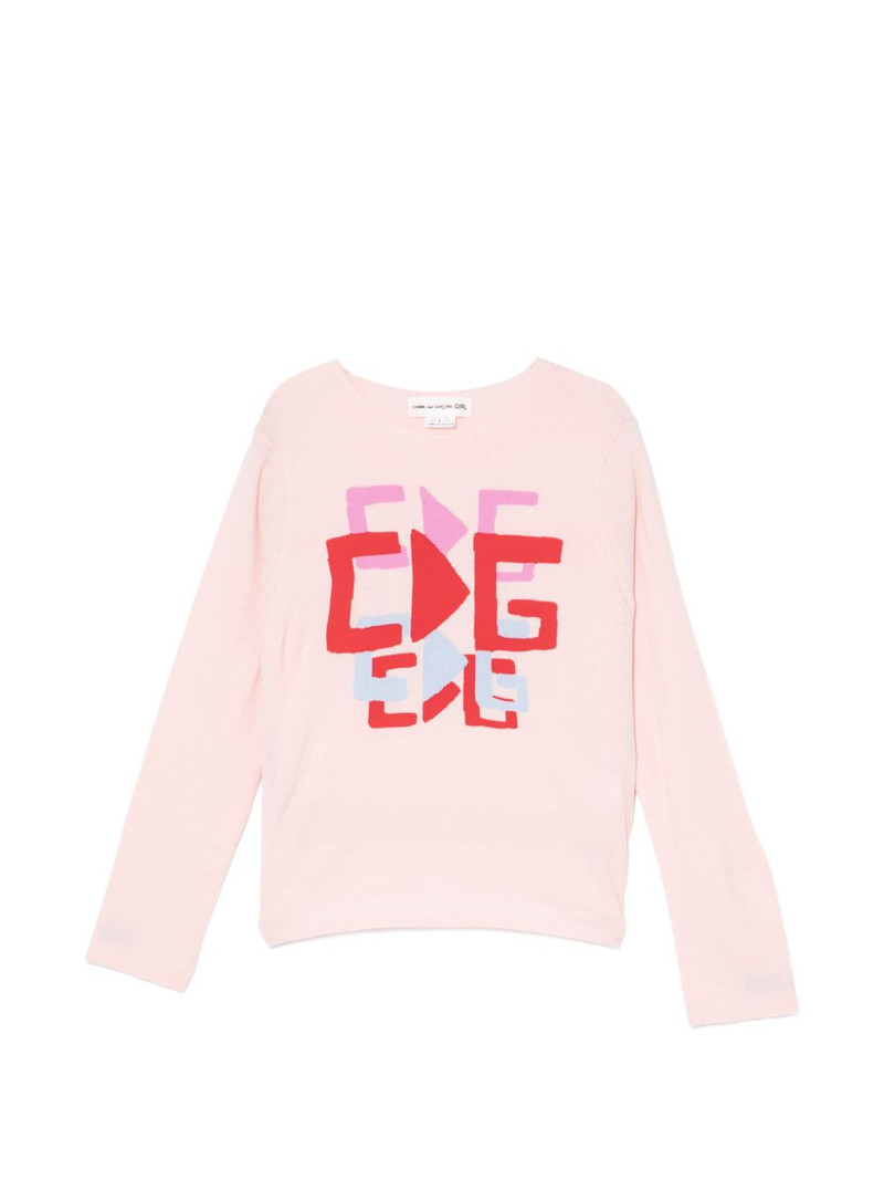 graphic round neck jumper 1