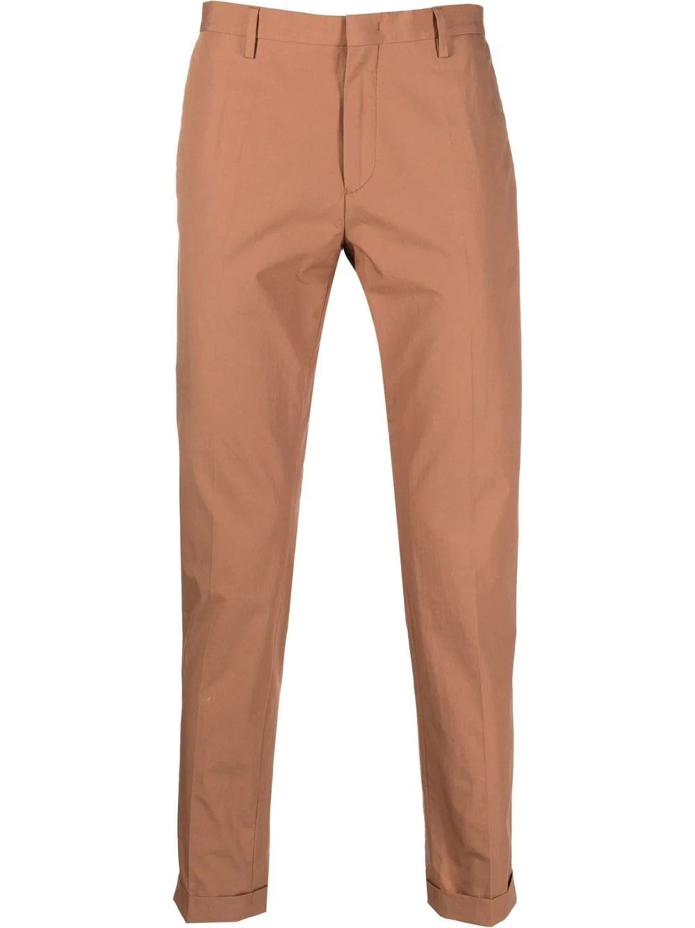 turn-up hem four-pocket chinos - 1