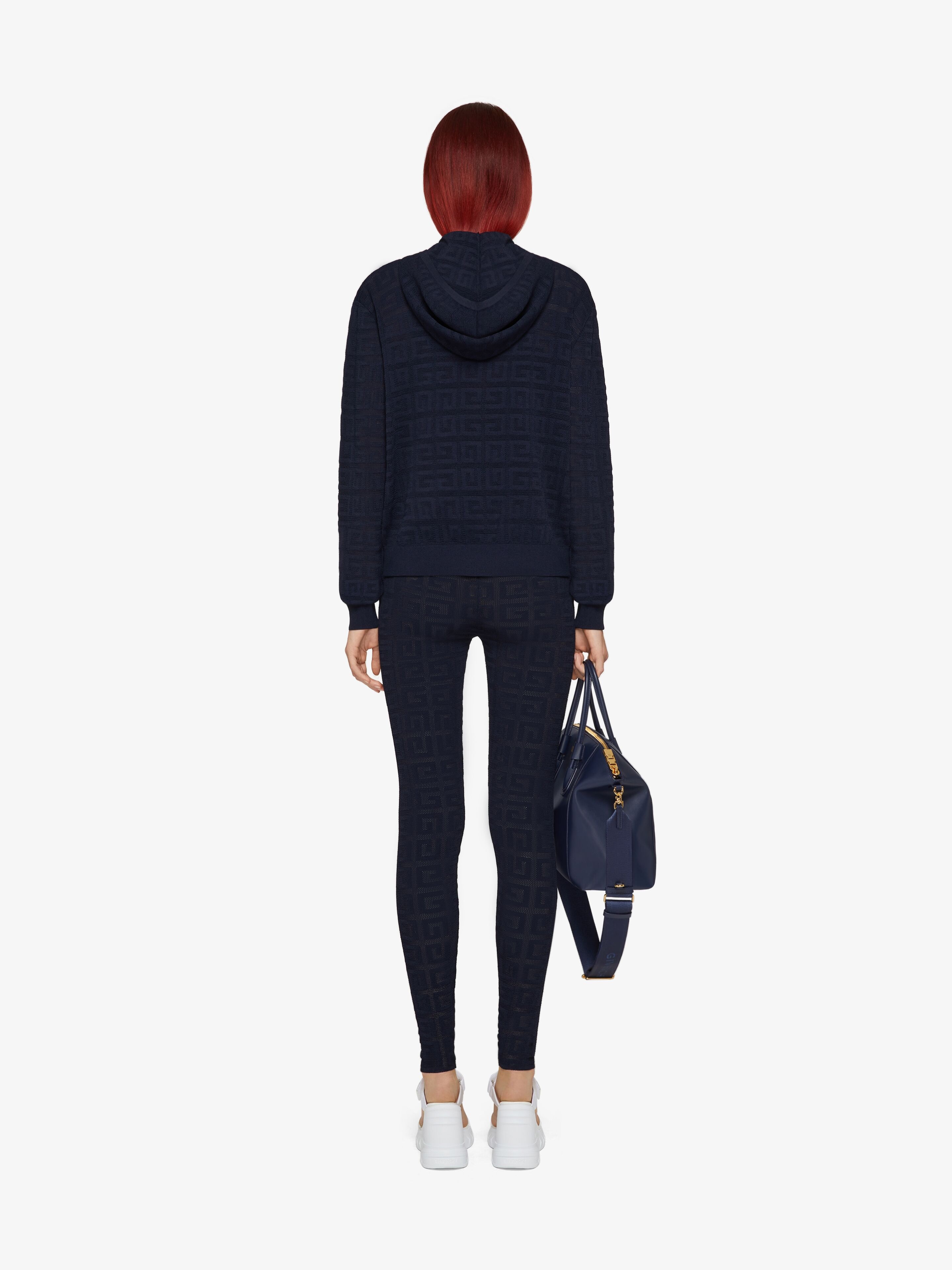 ZIPPED HOODIE IN 4G JACQUARD - 4