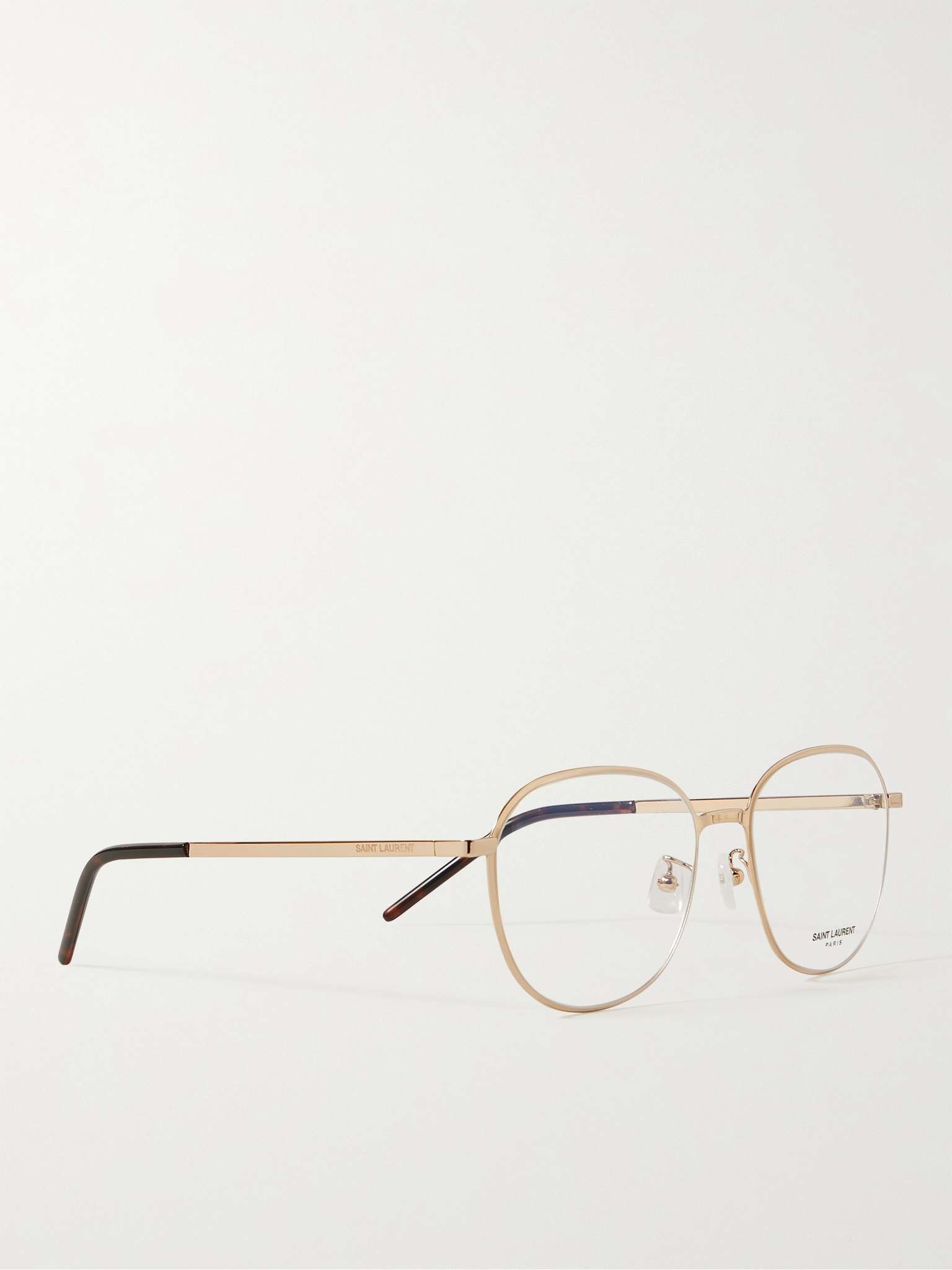 Round-Frame Gold-Tone Optical Glasses - 3