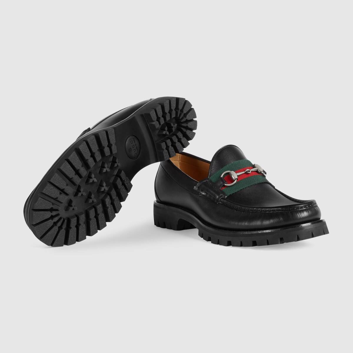 Leather Web Horsebit loafer  - 5