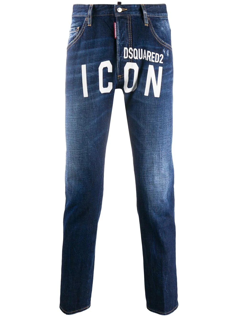 logo slim-fit jeans - 1