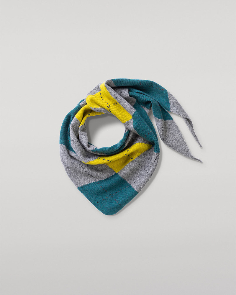Clan Grey Argyle Cashmere Bandana 1