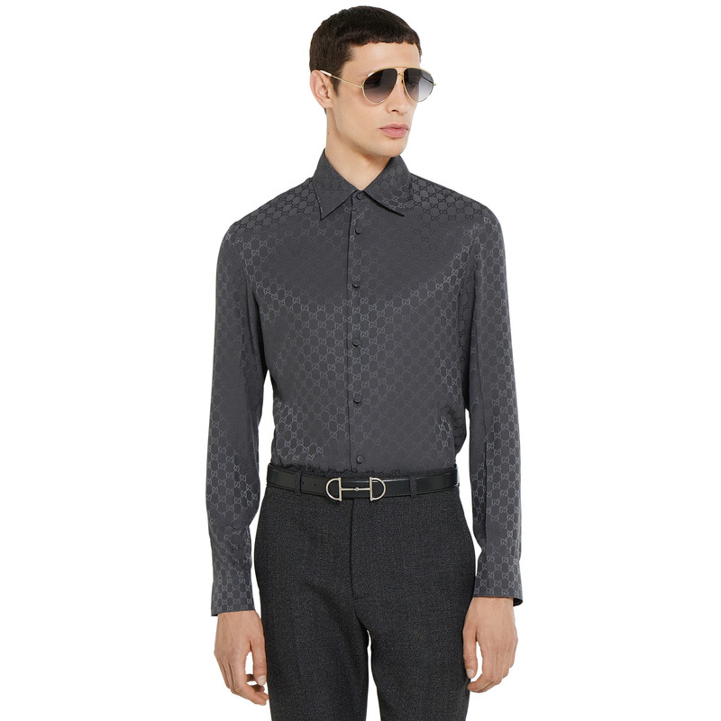 GG silk jacquard shirt 3