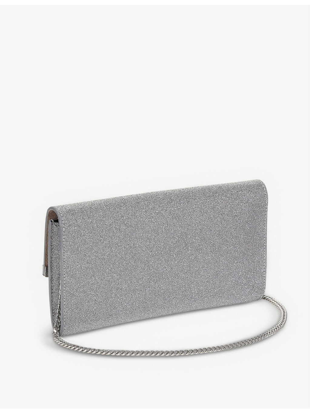 Emmie glittered leather mini clutch - 4