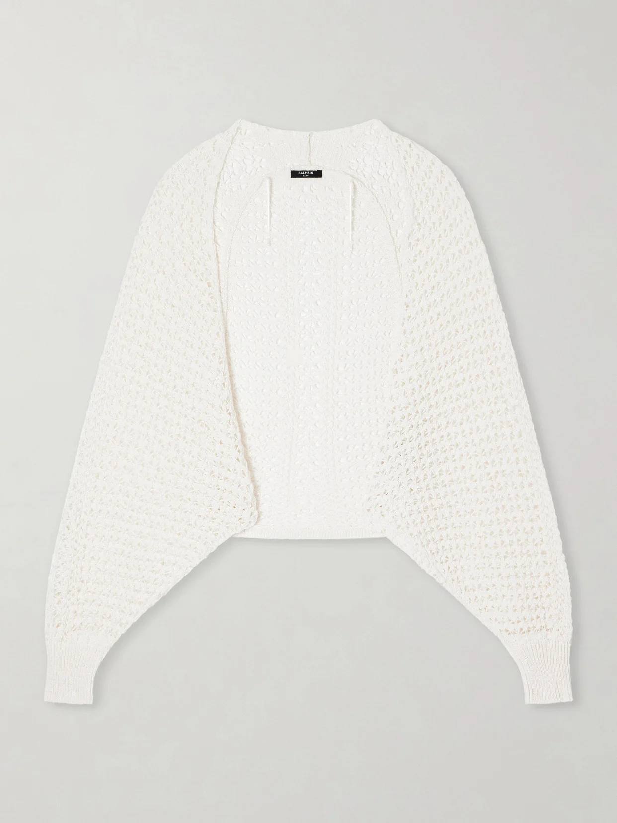 Batwing Crocheted Cardigan - 1