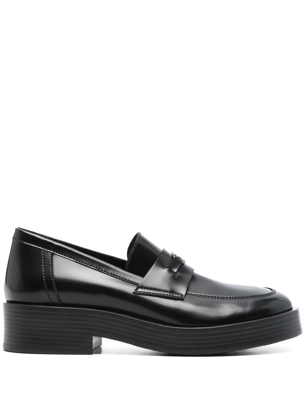 logo-plaque loafers - 1