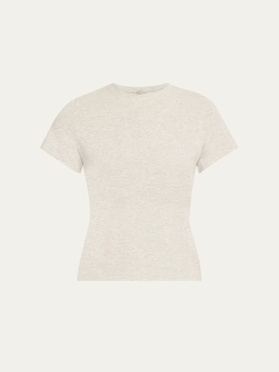 Cotton Jersey Crewneck T-Shirt - 1