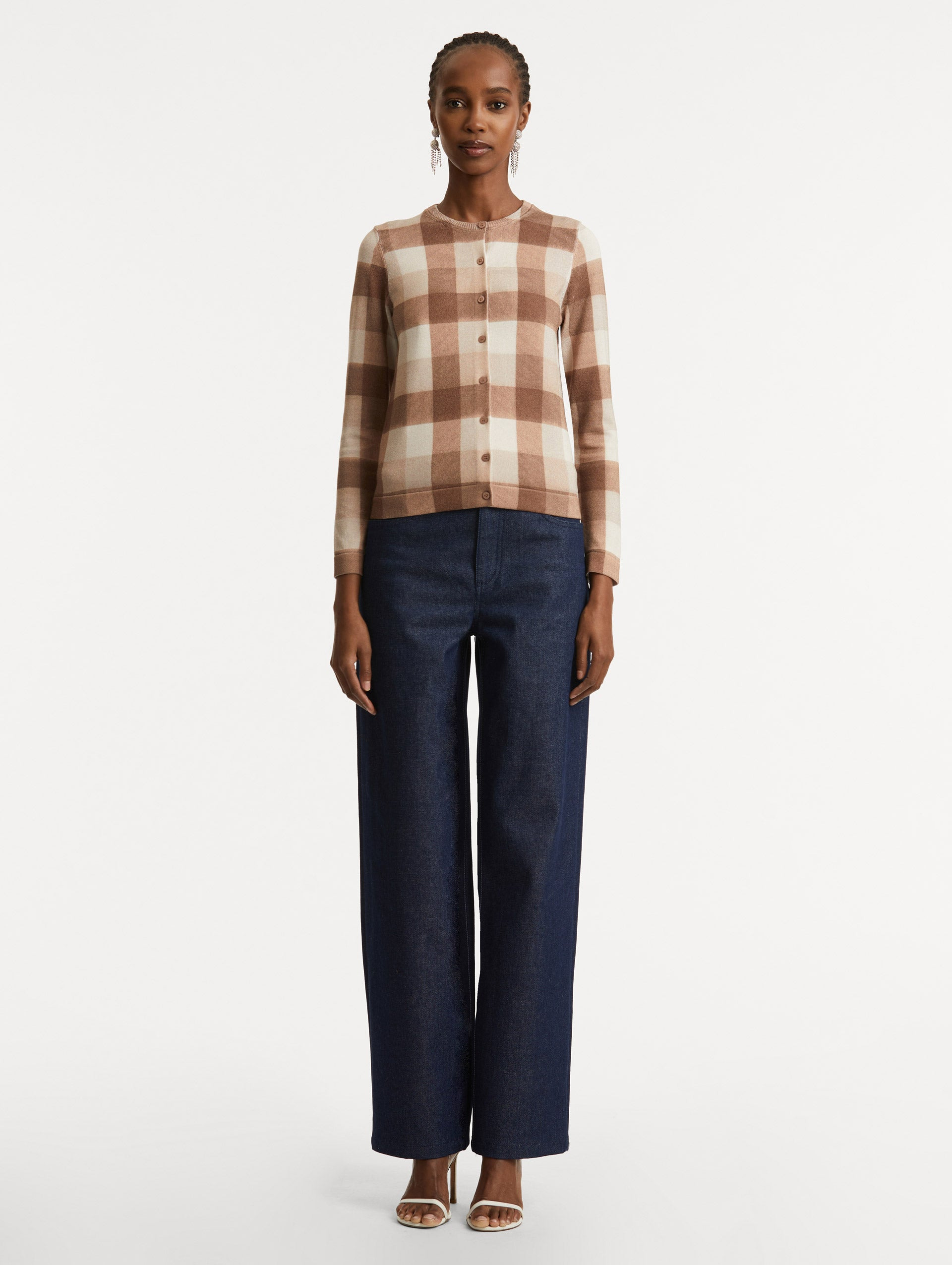 PLAID PRINTED CARDIGAN - 3