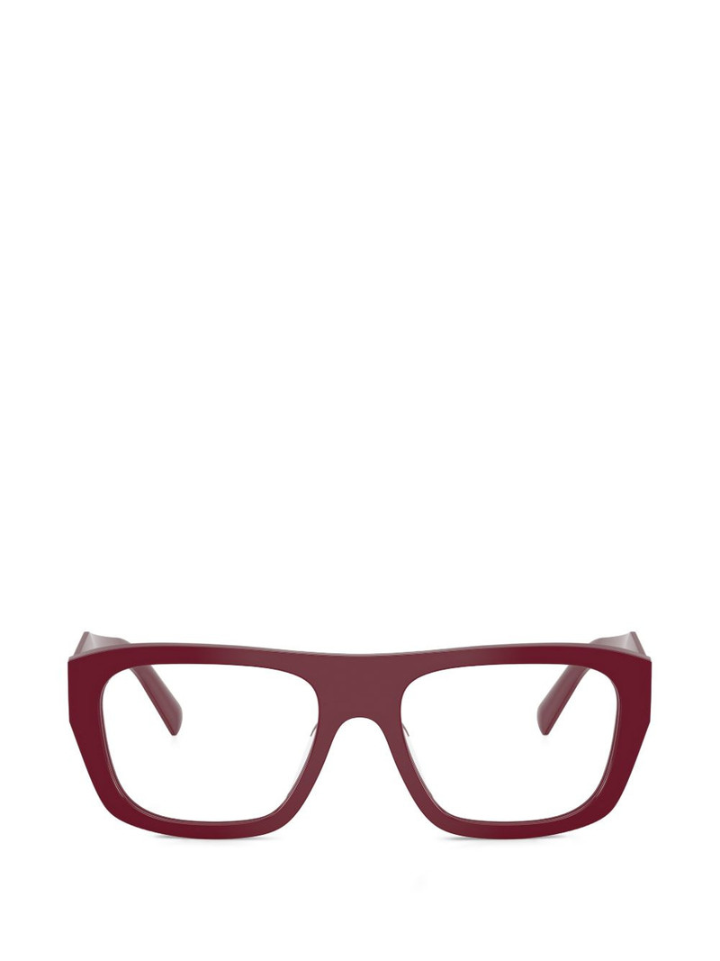 geometric-frame glasses 1