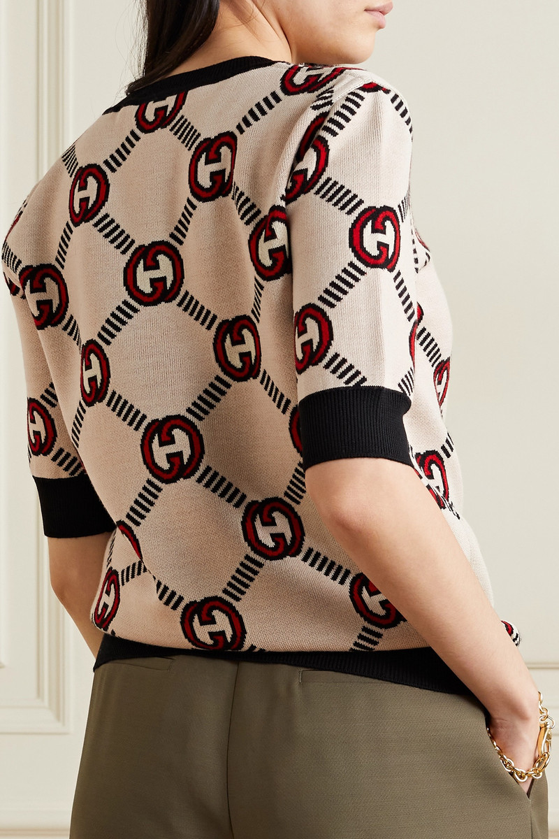 Reversible wool-blend jacquard sweater 4