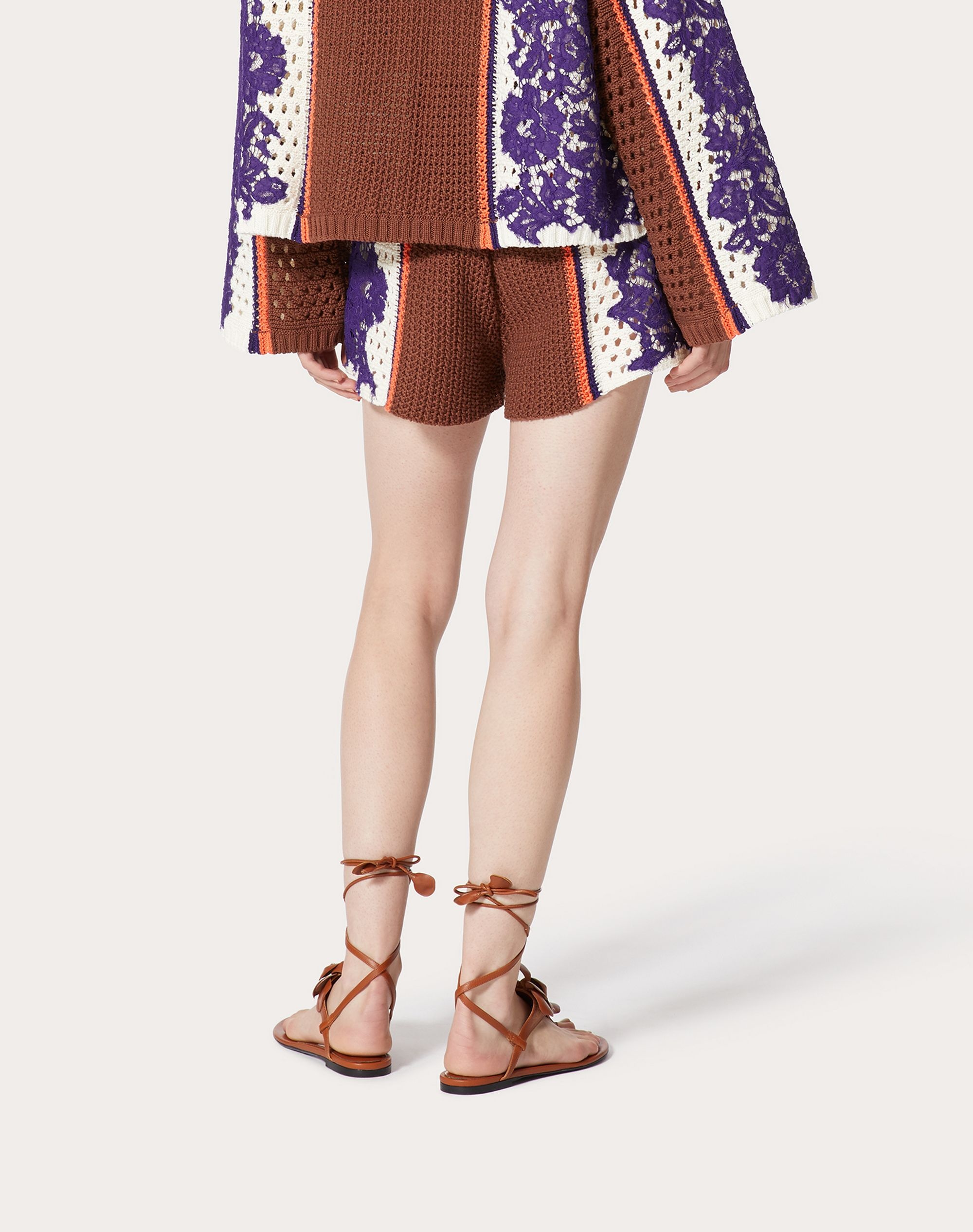 COTTON AND LACE SHORTS - 4