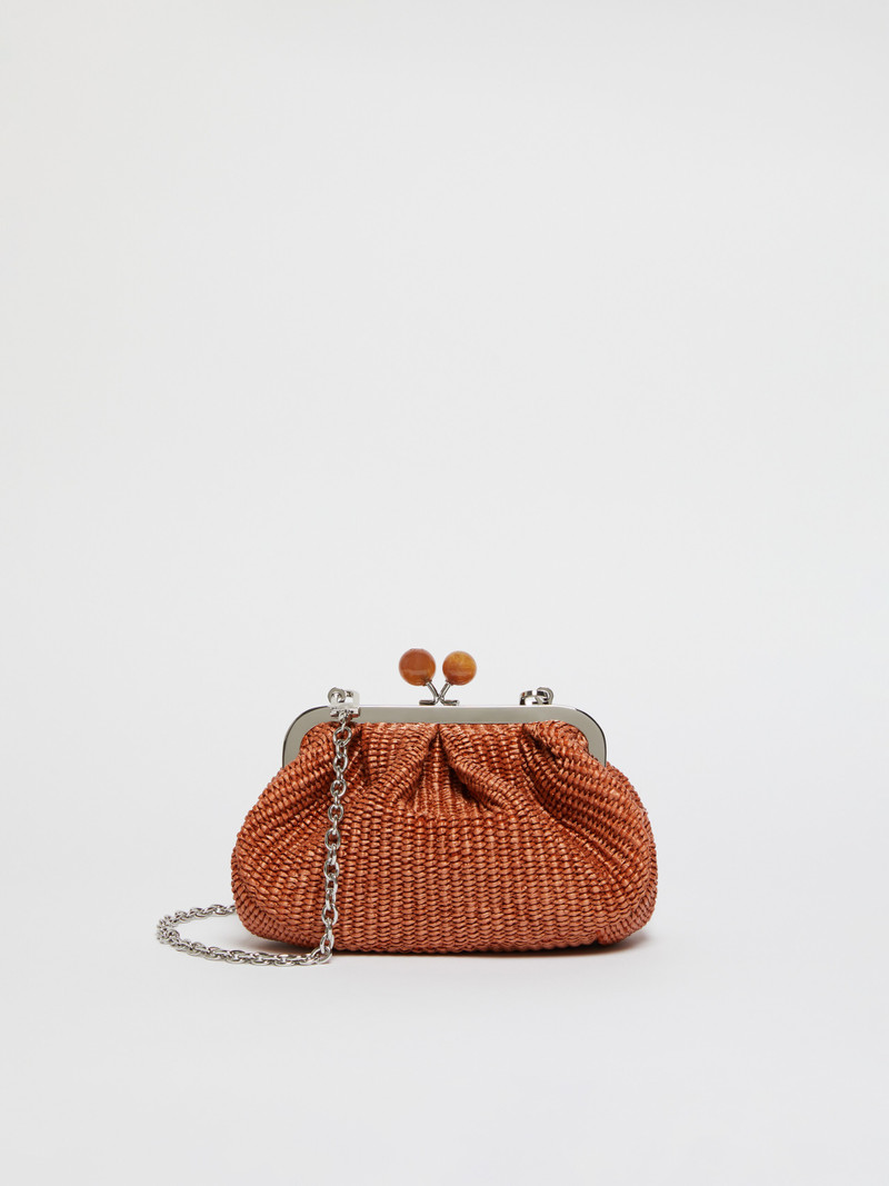PALMAS Small raffia-effect Pasticcino Bag 1