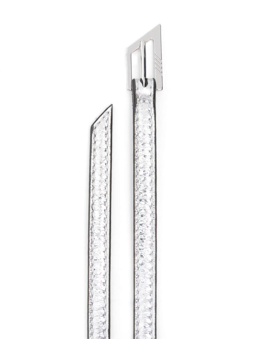 logo-buckle belt - 2